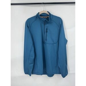 Orvis Outdoor Camping Half Zip Jacket Men M Blue Hiking Gorpcore Casual Nature